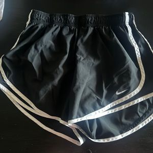 Nike black and white shorts